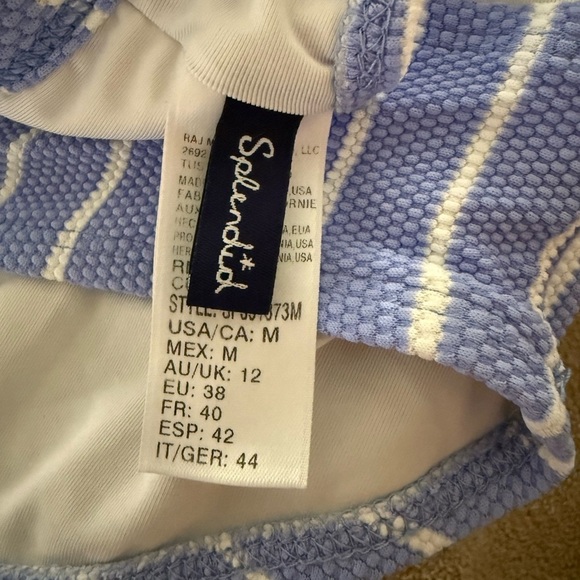 Nautica Blue and White Striped Bikini - Picture 7 of 8